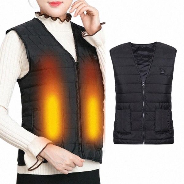 men's vests 5 area smart heated vest usb charging electric zip up heating sleeveless jacket thermal body warmer waistcoat men's ve, Black;white
men's vests 5 area smart heated vest usb charging electric zip up heating sleeveless jacket thermal body warmer waistcoat men's ve, Black;white