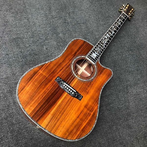 custom acoustic guitar cutaway 41 inch koa wood abalone binding life tree inlay umbrella logo
custom acoustic guitar cutaway 41 inch koa wood abalone binding life tree inlay umbrella logo