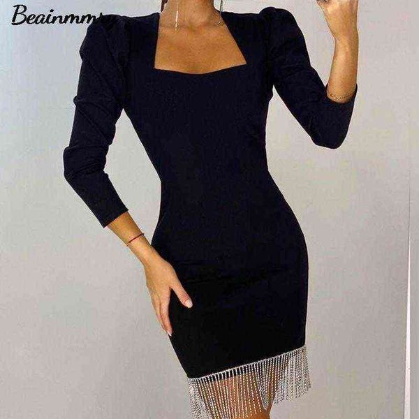 casual dresses women spring new elegant solid tassel diamond square collar mini dress office lady chic simple long sleeve party evening dres, Black;gray
casual dresses women spring new elegant solid tassel diamond square collar mini dress office lady chic simple long sleeve party evening dres, Black;gray