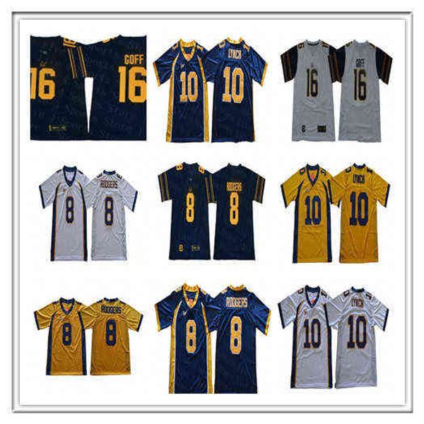 men's t shirt american college football wear ncaa men's retro 16 jared goff 8 aaron rodgers 10 marshawn lynch california golden be, White;black
men's t shirt american college football wear ncaa men's retro 16 jared goff 8 aaron rodgers 10 marshawn lynch california golden be, White;black