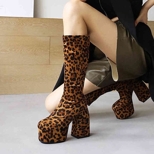 boots luxury brand new ladies platform fashion leopard thick high heels women's party ol block heel shoes woman 220901, Black
boots luxury brand new ladies platform fashion leopard thick high heels women's party ol block heel shoes woman 220901, Black
