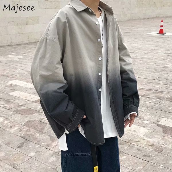 men s casual shirts men arrival gradient spring korean style trendy long sleeve turn down collar harajuku fashion all match daily 220901, White;black
men s casual shirts men arrival gradient spring korean style trendy long sleeve turn down collar harajuku fashion all match daily 220901, White;black