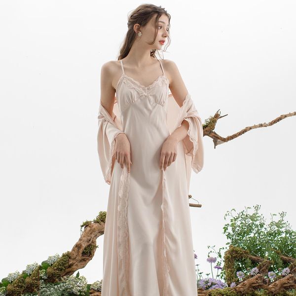 kimono robe set sleepwear lace nightgown long home clothing casual women, Black;red
kimono robe set sleepwear lace nightgown long home clothing casual women, Black;red