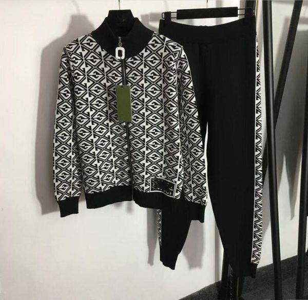 women tracksuits sweater knit designer zipper ggity casual jacket trousers two pieces set tracksuits letter jogging suit sportwear, Gray
women tracksuits sweater knit designer zipper ggity casual jacket trousers two pieces set tracksuits letter jogging suit sportwear, Gray