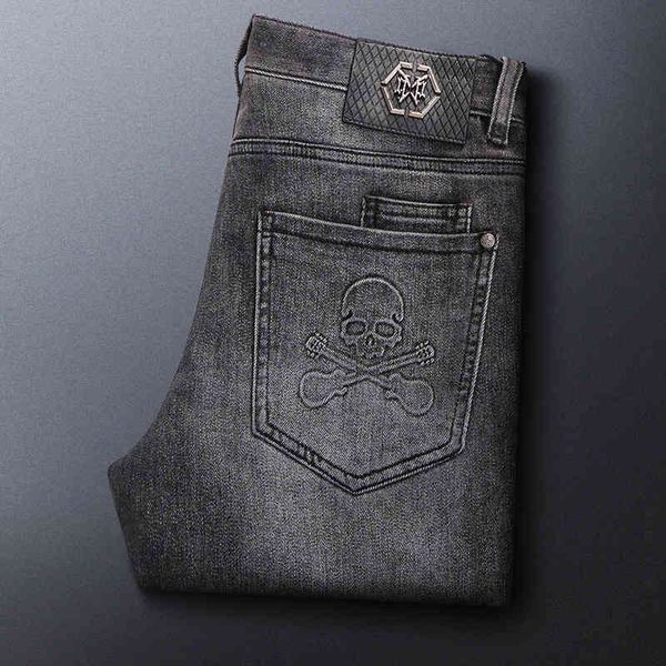 men's jeans high end jeans men's spring and autumn collection youth fashion brand smoke grey slim fit small feet long pants 0n1f, Blue
men's jeans high end jeans men's spring and autumn collection youth fashion brand smoke grey slim fit small feet long pants 0n1f, Blue