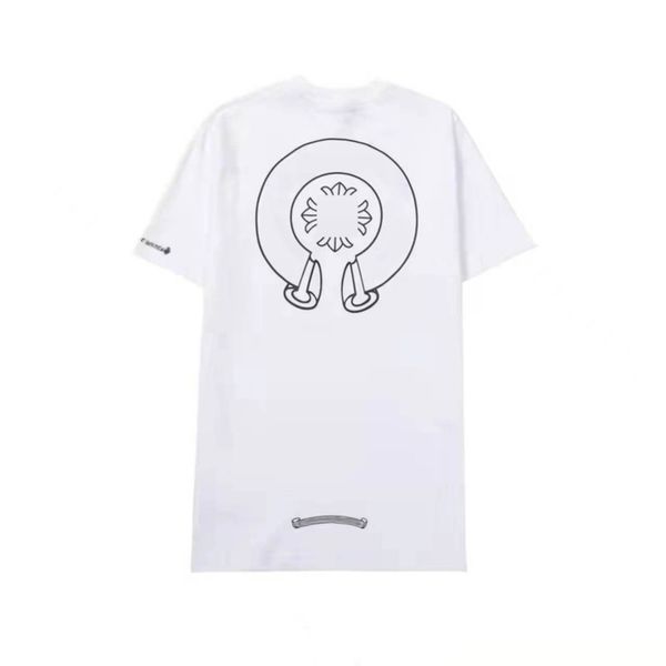 classic mens luxury t shirts fashion brand ch men tees horseshoe cross designer tshirts summer man hip hop sweater sanskrit letter t-shirt, White;black 
classic mens luxury t shirts fashion brand ch men tees horseshoe cross designer tshirts summer man hip hop sweater sanskrit letter t-shirt, White;black