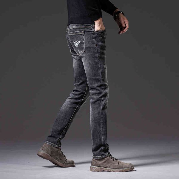 men's jeans summer jeans men's korean version printed glue hand wipe elastic slim fit small foot brand pants 1h46, Blue
men's jeans summer jeans men's korean version printed glue hand wipe elastic slim fit small foot brand pants 1h46, Blue