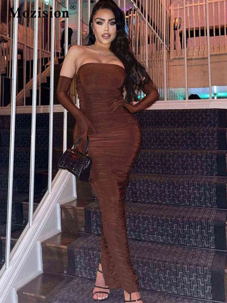 casual dresses mozision brown strapless with cuff sleeve long dress for women gown summer off-shoulder backless ruched maxi dress vestido t2, Black;gray
casual dresses mozision brown strapless with cuff sleeve long dress for women gown summer off-shoulder backless ruched maxi dress vestido t2, Black;gray