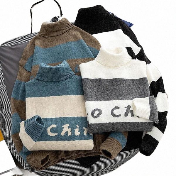 men's sweaters men's sweaters striped turtleneck sweater 2021winter loose korean fashion warm full knitted pullovers man oversized, White;black
men's sweaters men's sweaters striped turtleneck sweater 2021winter loose korean fashion warm full knitted pullovers man oversized, White;black