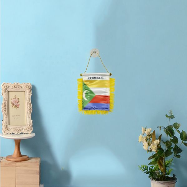comoros window hanging flag 10x15 cm double sided mini hanging flags with suction cup for home office door decor
comoros window hanging flag 10x15 cm double sided mini hanging flags with suction cup for home office door decor