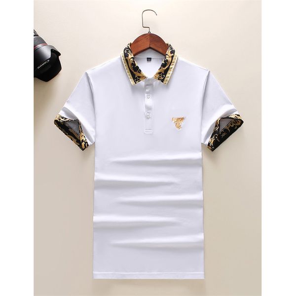 2022 men's t-shirt fashion designer cotton polo shirt lapel short sleeve shirts business men t-shirts large t-shirt size, White;black
2022 men's t-shirt fashion designer cotton polo shirt lapel short sleeve shirts business men t-shirts large t-shirt size, White;black
