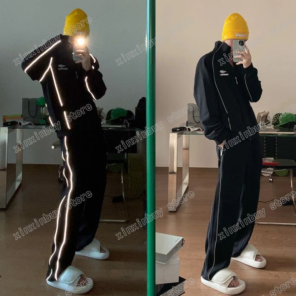 xinxinbuy men designer coats set reflective tape letter embroidery men webbing women black white blue s-xl, Black;brown
xinxinbuy men designer coats set reflective tape letter embroidery men webbing women black white blue s-xl, Black;brown