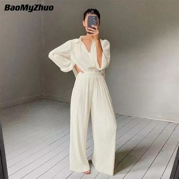 women's two piece pants spring autumn wide leg pant suits women tracksuit sets casual single breasted female turn down collar shirts 22, White
women's two piece pants spring autumn wide leg pant suits women tracksuit sets casual single breasted female turn down collar shirts 22, White