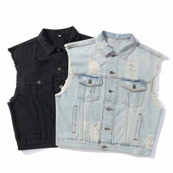 men's vests men's vests kiovno men ripped holes denim vest hip hop pleated waistcoats for male sleeves jeans jackets size m-2xl bl, Black;white
men's vests men's vests kiovno men ripped holes denim vest hip hop pleated waistcoats for male sleeves jeans jackets size m-2xl bl, Black;white