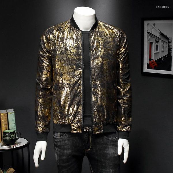men's jackets luxury black gold print party jacket outfit club bar coat men spring jacquard bomber clothes, Black;brown
men's jackets luxury black gold print party jacket outfit club bar coat men spring jacquard bomber clothes, Black;brown