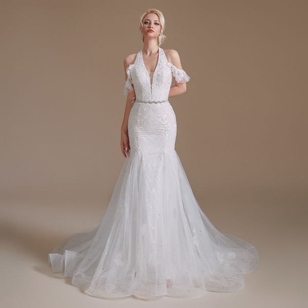 simple tube dress design white long sweet lace mermaid wedding party bridal dress ys00064
simple tube dress design white long sweet lace mermaid wedding party bridal dress ys00064