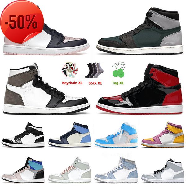 boots 2022 jumpman 1 mens 1s basketball shoes bred patent bubble gum high dark mocha carbon fiber chicago twist men women trainers sneakers, Black
boots 2022 jumpman 1 mens 1s basketball shoes bred patent bubble gum high dark mocha carbon fiber chicago twist men women trainers sneakers, Black