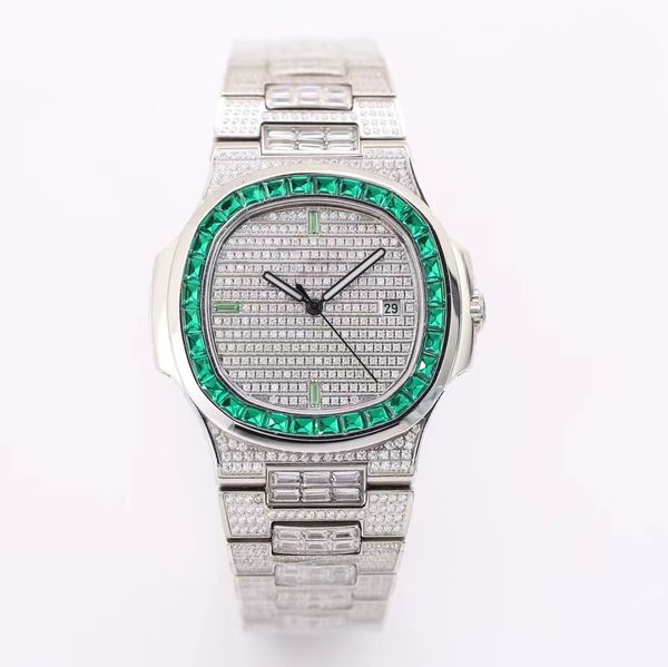 luxury watch automatic mechanical hip hop iced out diamond watches for men/women automatic-winding diamond dial wristwatches, Slivery;brown
luxury watch automatic mechanical hip hop iced out diamond watches for men/women automatic-winding diamond dial wristwatches, Slivery;brown