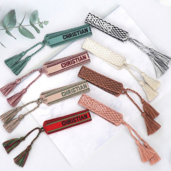 fashion classic brand bangles jewelry men women handmade cotton signture embroidery bracelet designers woven bangle fabrics luxury bracelets, Black
fashion classic brand bangles jewelry men women handmade cotton signture embroidery bracelet designers woven bangle fabrics luxury bracelets, Black