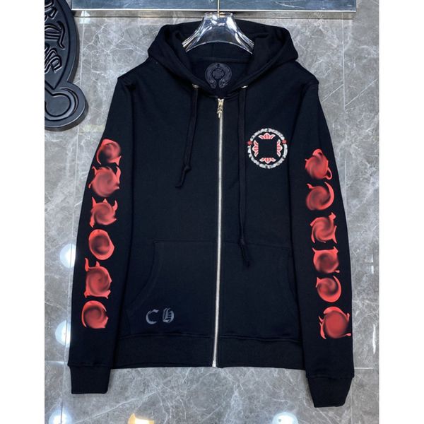 men's fashion luxury sweatshirts classic ch hoodie loose zipper jacket pullover hooded designer horseshoe sanskrit coat women sweatshi, Black
men's fashion luxury sweatshirts classic ch hoodie loose zipper jacket pullover hooded designer horseshoe sanskrit coat women sweatshi, Black