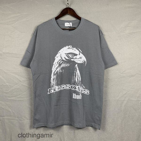 high 2022 version tee summer new shirt american fashion brand rhude eagle head printed short sleeve t-shirt for men and women, White;black
high 2022 version tee summer new shirt american fashion brand rhude eagle head printed short sleeve t-shirt for men and women, White;black