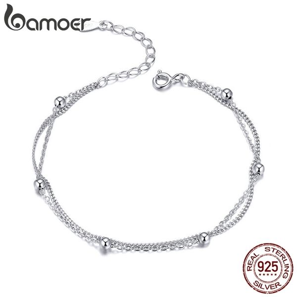 bangle 925 silver chain bracelet double layers round beads link bracelets women 748 adjustable sterling jewelry 220831, Black
bangle 925 silver chain bracelet double layers round beads link bracelets women 748 adjustable sterling jewelry 220831, Black