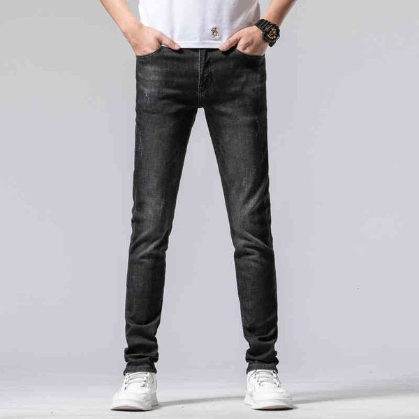 men's jeans summer men's jeans korean slim fit feet elastic high-end brand long pants y02m, Blue
men's jeans summer men's jeans korean slim fit feet elastic high-end brand long pants y02m, Blue