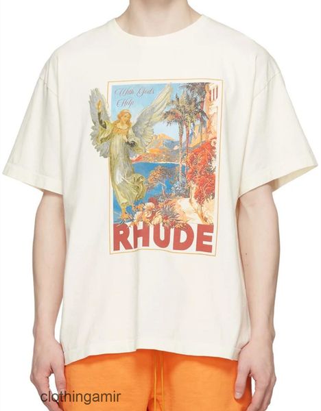 2022 tee summer shirt high new version american fashion brand rhude angel hd printed short sleeve t-shirt for men and women, White;black
2022 tee summer shirt high new version american fashion brand rhude angel hd printed short sleeve t-shirt for men and women, White;black