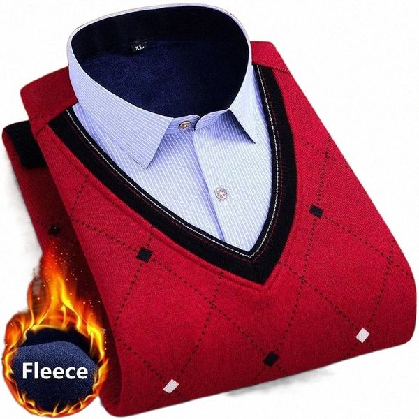 men's sweaters men's sweaters 2021 sweater plus velvet fake two-piece thickened middle-aged bottoming shirt business casual classi, White;black
men's sweaters men's sweaters 2021 sweater plus velvet fake two-piece thickened middle-aged bottoming shirt business casual classi, White;black