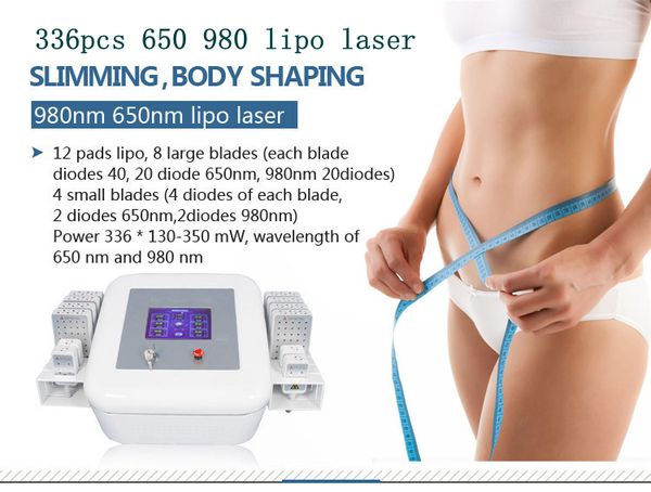 portable 336pcs lipolaser beauty machine lipo laser fat reduction equipment body shaping slimming device, Black 
portable 336pcs lipolaser beauty machine lipo laser fat reduction equipment body shaping slimming device, Black
