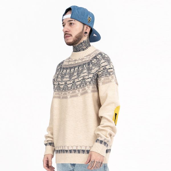 men's sweaters japanese retro knit pullover sweater for men and women streetwear oversized o neck casual, White;black
men's sweaters japanese retro knit pullover sweater for men and women streetwear oversized o neck casual, White;black