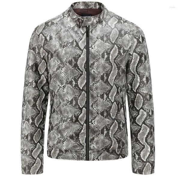 men's leather faux jackets pu jacket men printed coat chic design zipper mens streetwear, Black
men's leather faux jackets pu jacket men printed coat chic design zipper mens streetwear, Black