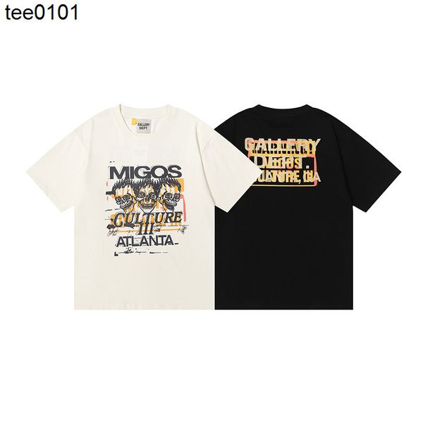 2022 summer tee fashion brand galery dept skeleton clown double yarn cotton men's and women's casual short sleeve t, White;black
2022 summer tee fashion brand galery dept skeleton clown double yarn cotton men's and women's casual short sleeve t, White;black