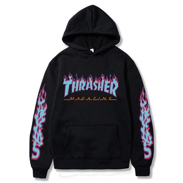 men's hoodies sweatshirts european american brand thrashes print men/women street couple casual hip hop pullover, Black
men's hoodies sweatshirts european american brand thrashes print men/women street couple casual hip hop pullover, Black
