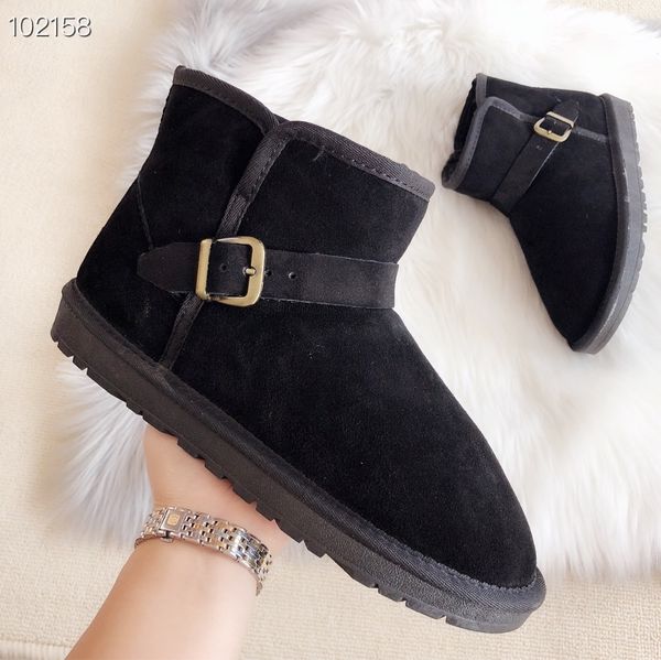 classical short mini women ankle snow boots warm plush boot casual shoes man womens genuine leather booties multiple colour, Black
classical short mini women ankle snow boots warm plush boot casual shoes man womens genuine leather booties multiple colour, Black