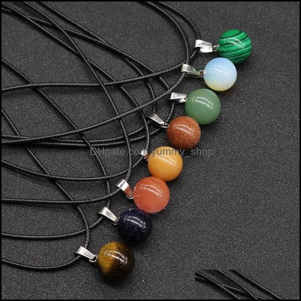 pendant necklaces round ball stone crystal quartz opal pendant necklace leather chains for men women fashion jewelry drop delivery dhzid, Silver
pendant necklaces round ball stone crystal quartz opal pendant necklace leather chains for men women fashion jewelry drop delivery dhzid, Silver
