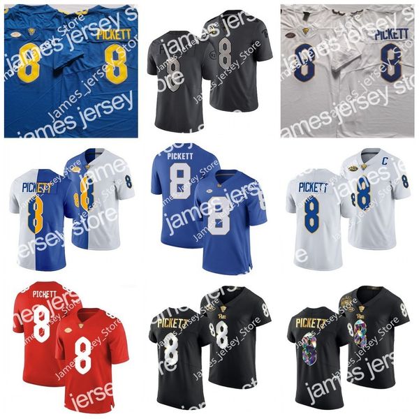 american college football wear 8 kenny pickett jersey pitt panthers college football jerseys white golden edition stitched jerseys final pro, Black
american college football wear 8 kenny pickett jersey pitt panthers college football jerseys white golden edition stitched jerseys final pro, Black
