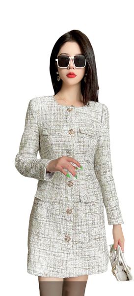 party dresses designer women's spring new autumn winter brand tweed mother's day gift valentine's birthday christmas q43z, White;black
party dresses designer women's spring new autumn winter brand tweed mother's day gift valentine's birthday christmas q43z, White;black