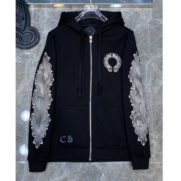 luxury fashion men's sweatshirts classic ch brand hoodie loose zipper jacket pullover hooded designer horseshoe coat women sweatshirt, Black
luxury fashion men's sweatshirts classic ch brand hoodie loose zipper jacket pullover hooded designer horseshoe coat women sweatshirt, Black