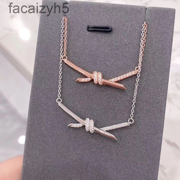 strands strings designer t family high version 925 sterling silver diamond twisted rope pendant semi diamond necklace collarbone chain femal, Black
strands strings designer t family high version 925 sterling silver diamond twisted rope pendant semi diamond necklace collarbone chain femal, Black