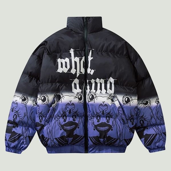 mens down parkas hip hop oversized padded harajuku gradient cartoon girl printed coats winter cotton warm jackets streetwear 220901, Black
mens down parkas hip hop oversized padded harajuku gradient cartoon girl printed coats winter cotton warm jackets streetwear 220901, Black