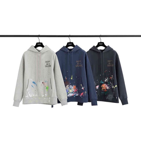 designer gallerydept couples hoodies correct version hand painted splash graffiti old loose high street hoodie men's sweater, Black
designer gallerydept couples hoodies correct version hand painted splash graffiti old loose high street hoodie men's sweater, Black