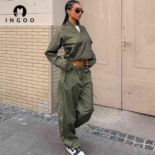 women's tracksuits ingoo women tracksuit 2 piece set green casual long sleeve with zipper and high waist cargo pant suit fashion y2k st, Gray
women's tracksuits ingoo women tracksuit 2 piece set green casual long sleeve with zipper and high waist cargo pant suit fashion y2k st, Gray