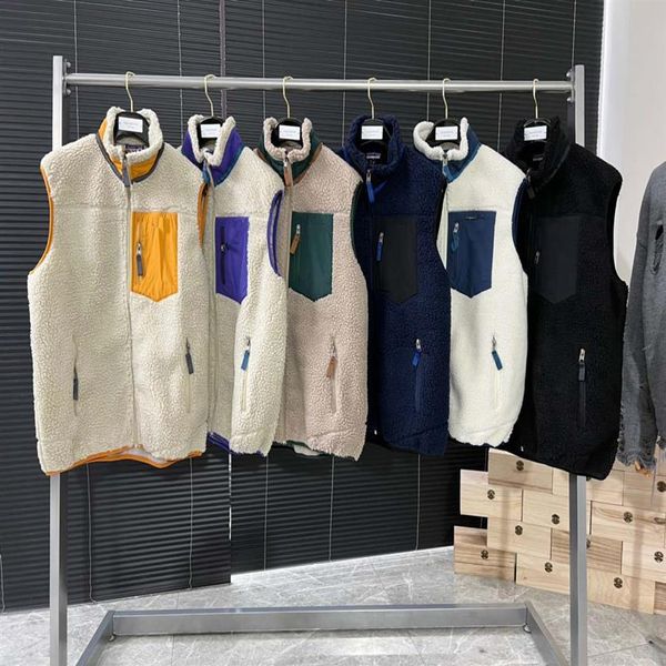 designer thick warm classic vest retro-x spring autumn winter couple models lamb cashmere fleece for men's women's 8 c292i, Black;white
designer thick warm classic vest retro-x spring autumn winter couple models lamb cashmere fleece for men's women's 8 c292i, Black;white