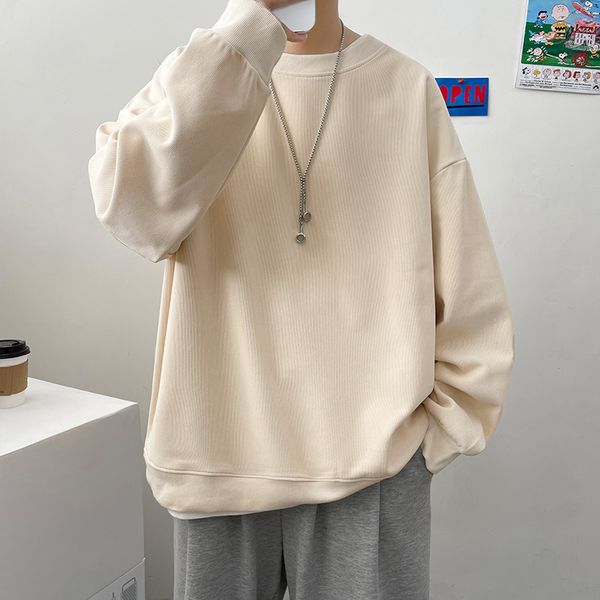 men s hoodies sweatshirts simple design round neck sweatshirt men oversized loose streetwear pullover mens black beige pink 220901
men s hoodies sweatshirts simple design round neck sweatshirt men oversized loose streetwear pullover mens black beige pink 220901