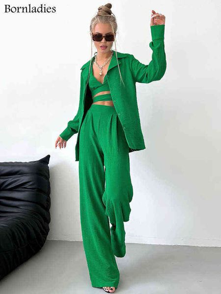women's tracksuits bornladies 2022 autumn casual women suit green blazer tube bubble wrinkle strip high waist wide leg pants 3-piece su, Gray
women's tracksuits bornladies 2022 autumn casual women suit green blazer tube bubble wrinkle strip high waist wide leg pants 3-piece su, Gray