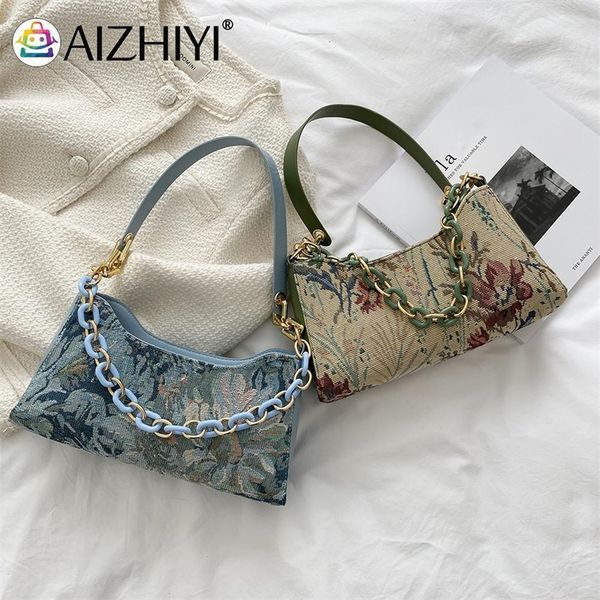evening bags fashion women oil painting printed shoulder underarm bag casual ladies thick chian small purse handbags 220901
evening bags fashion women oil painting printed shoulder underarm bag casual ladies thick chian small purse handbags 220901