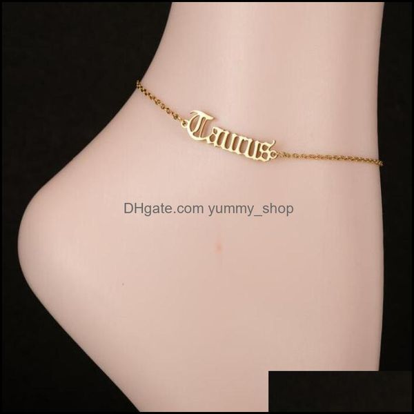 anklets old english zodiac sign punk charm anklets 12 constellation classic letter ankle bracelet stainless steel jewelry women gift dhwgq, Red;blue
anklets old english zodiac sign punk charm anklets 12 constellation classic letter ankle bracelet stainless steel jewelry women gift dhwgq, Red;blue