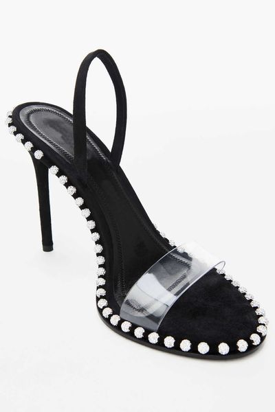 slippers agrade rhinestone real leather studded sling back sandals nova high heels size 34 to 40, Black
slippers agrade rhinestone real leather studded sling back sandals nova high heels size 34 to 40, Black
