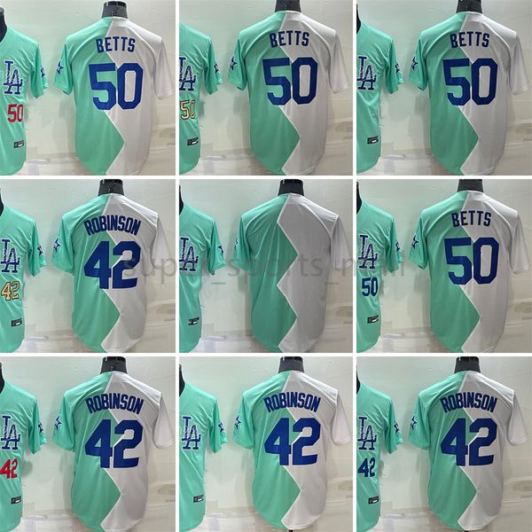 2022 new baseball jersey 42 jackie robinson 50 mookie betts 7 julio urias blank blue and white half color stitched jerseys men size s--xxxl, Blue;black
2022 new baseball jersey 42 jackie robinson 50 mookie betts 7 julio urias blank blue and white half color stitched jerseys men size s--xxxl, Blue;black